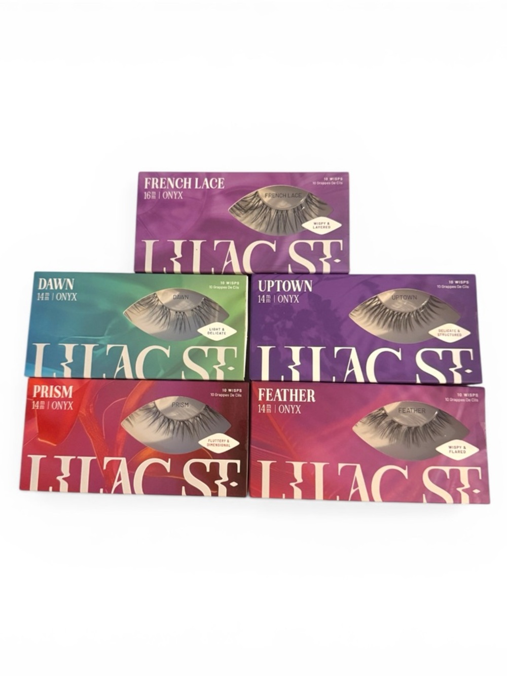 NEW Lilac St Lash Clusters Set 14mm 16mm French Lace Dawn Prism Uptown Feather